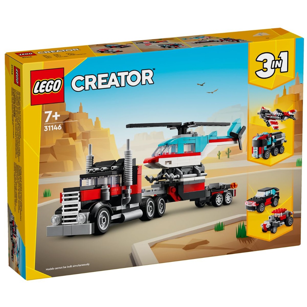 LEGO 31146 Creator Flatbed Truck with Helicopter