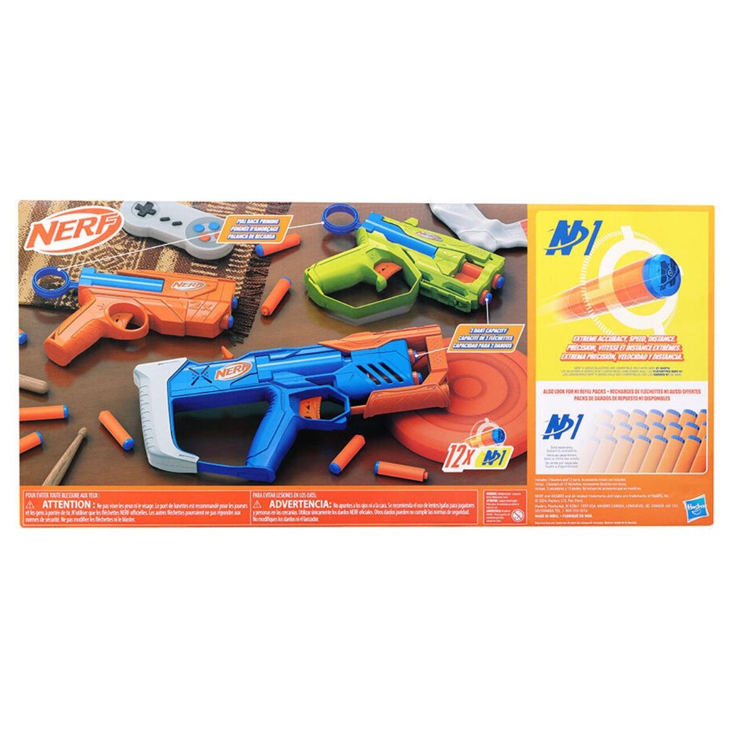 NERF N Series Triple Action Pack Blaster Guns