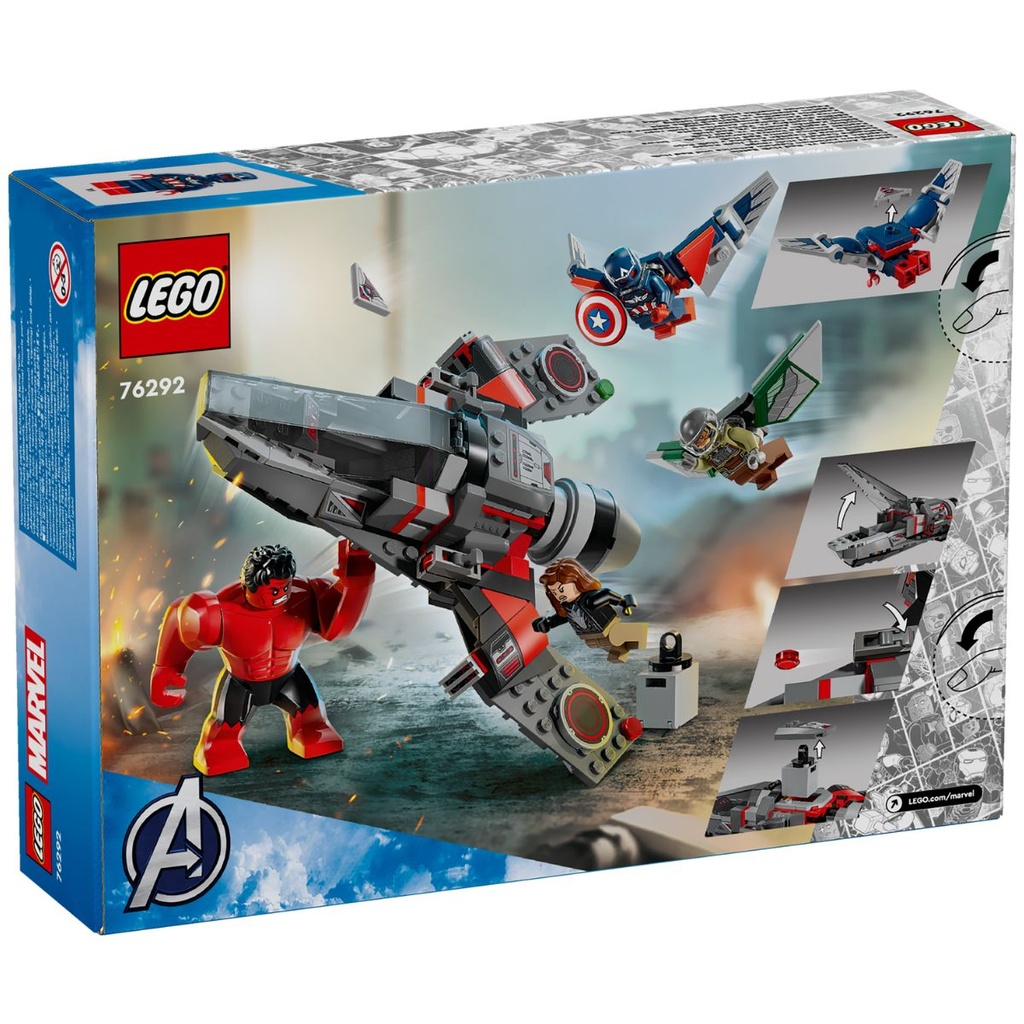 LEGO 76292 Captain America vs. Red Hulk Battle