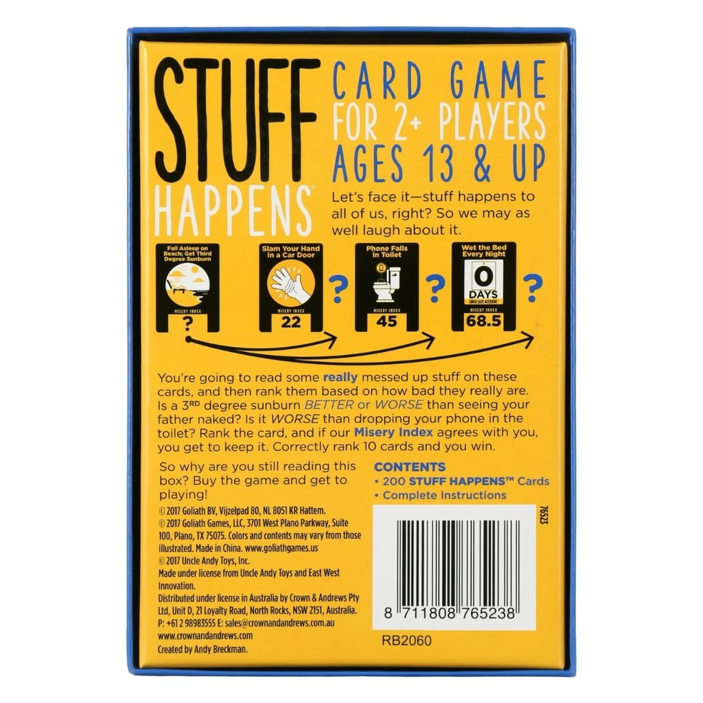 Stuff Happens Card Game