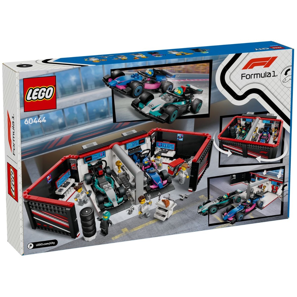 LEGO 60444 City F1 Garage n Mercedes AMG &amp; Alpine Cars