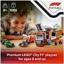 LEGO 60445 City F1 Truck with RB20 N AMR24 F1 Cars