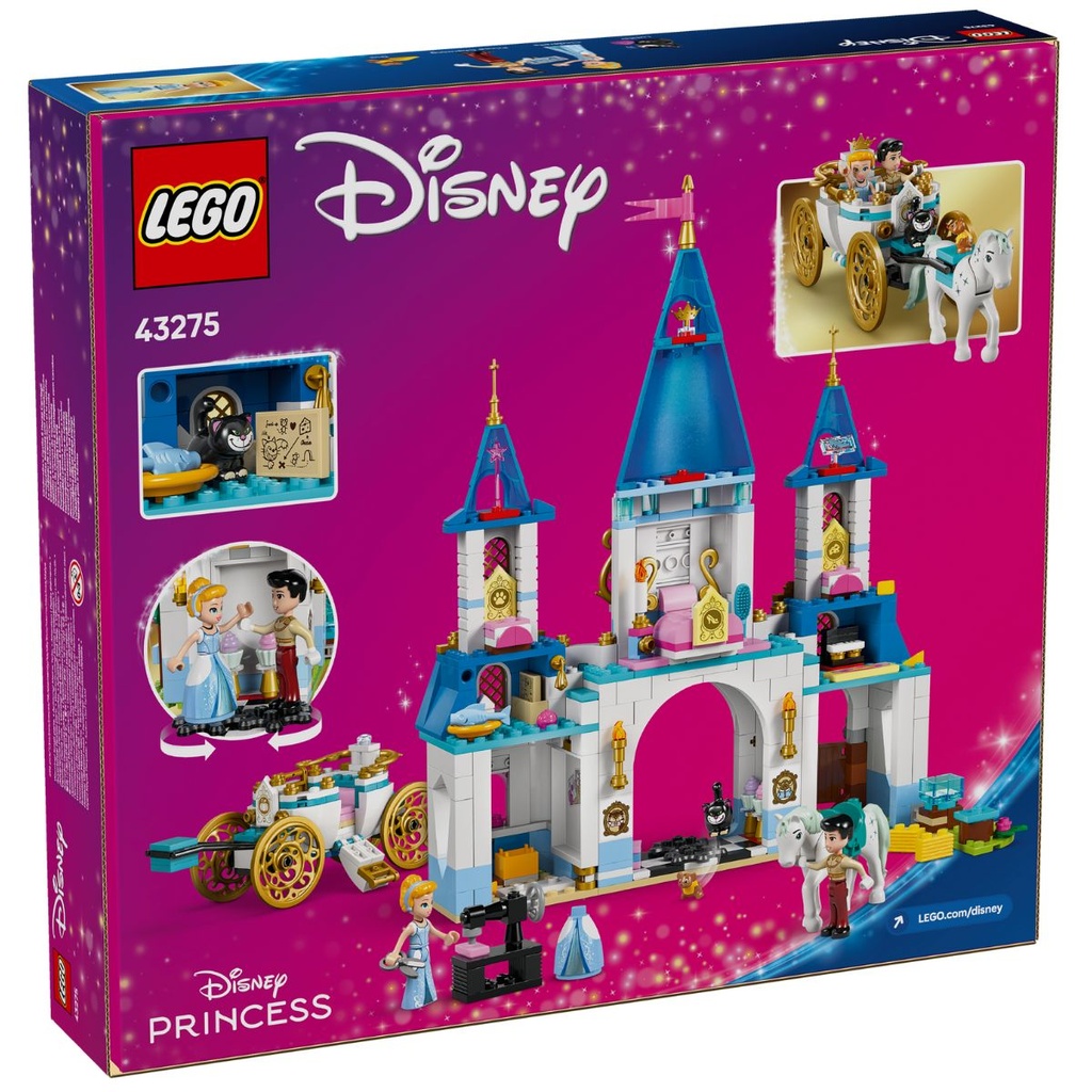 LEGO 43275 Disney Princess Cinderella’s Castle N Horse Carriage