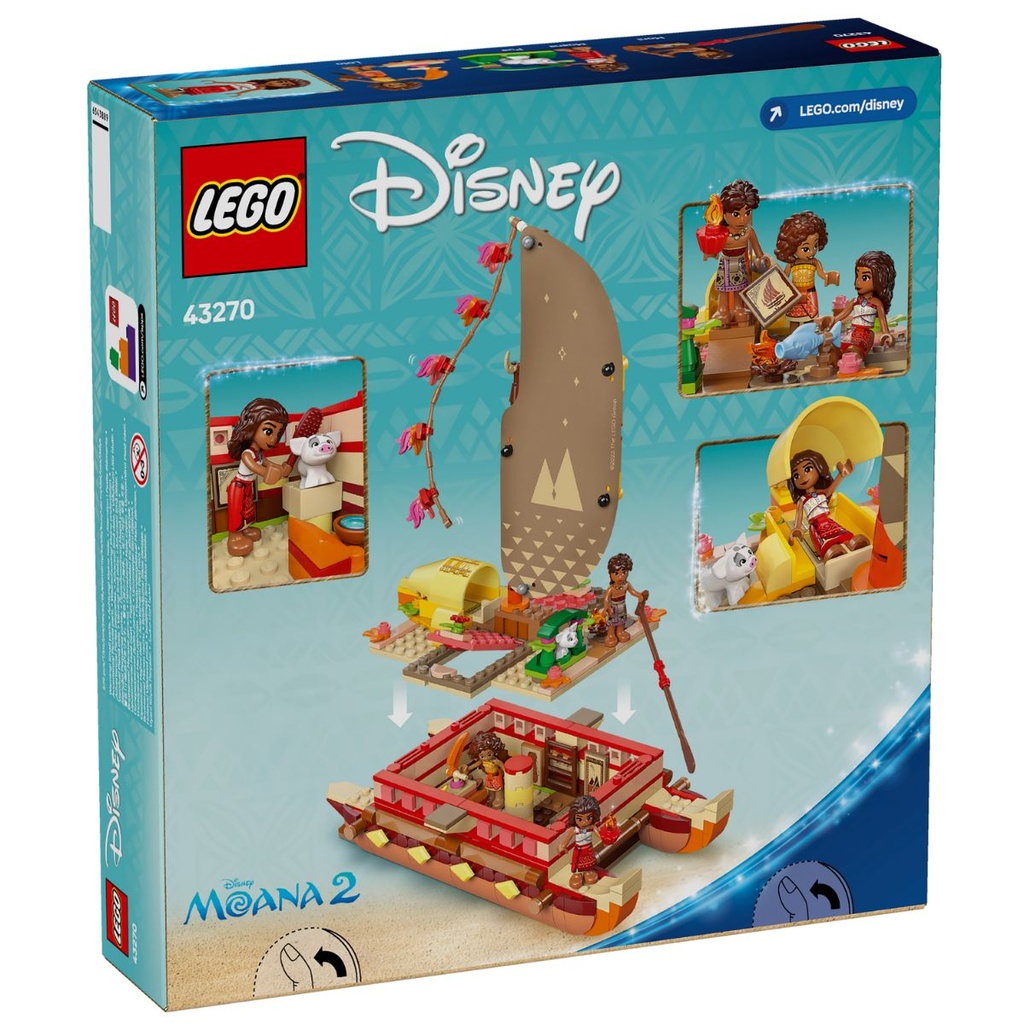 LEGO 43270 Disney Moana’s Adventure Canoe