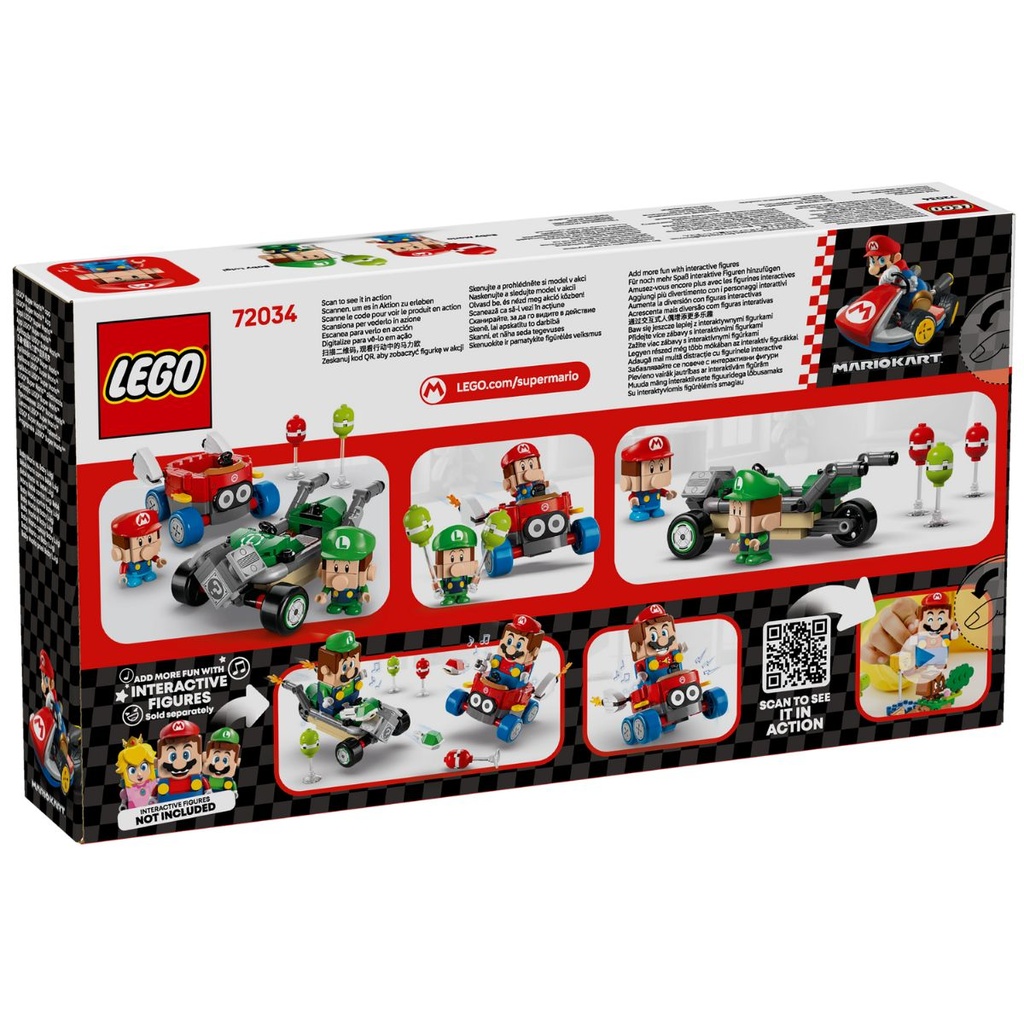 LEGO 72034 Mario Kart Baby Mario vs Baby Luigi