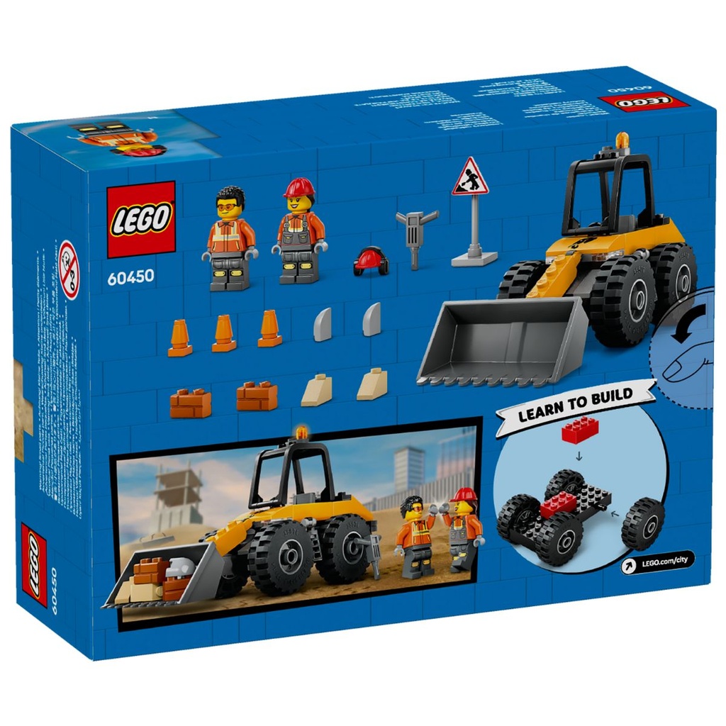 LEGO 60450 City Yellow Construction Wheel Loader