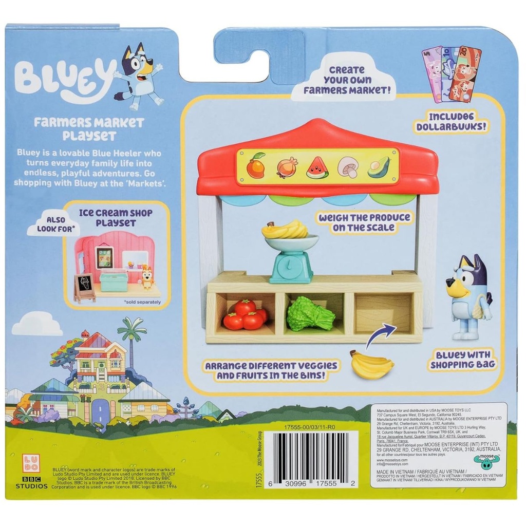 Bluey’s Farmers Market Playset