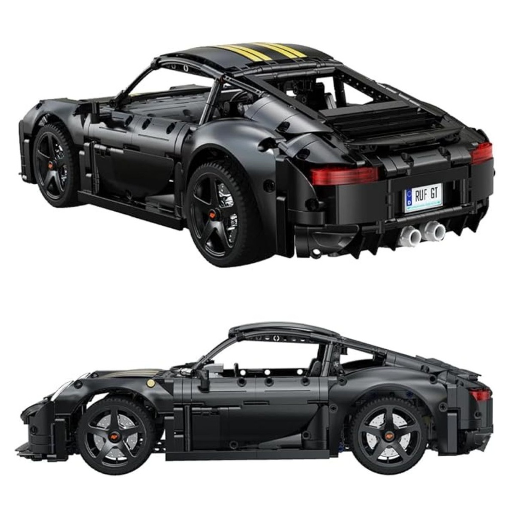 CaDa Remote Control Car Black Ruf Porsche Gt Car Officially Licensed C63006W