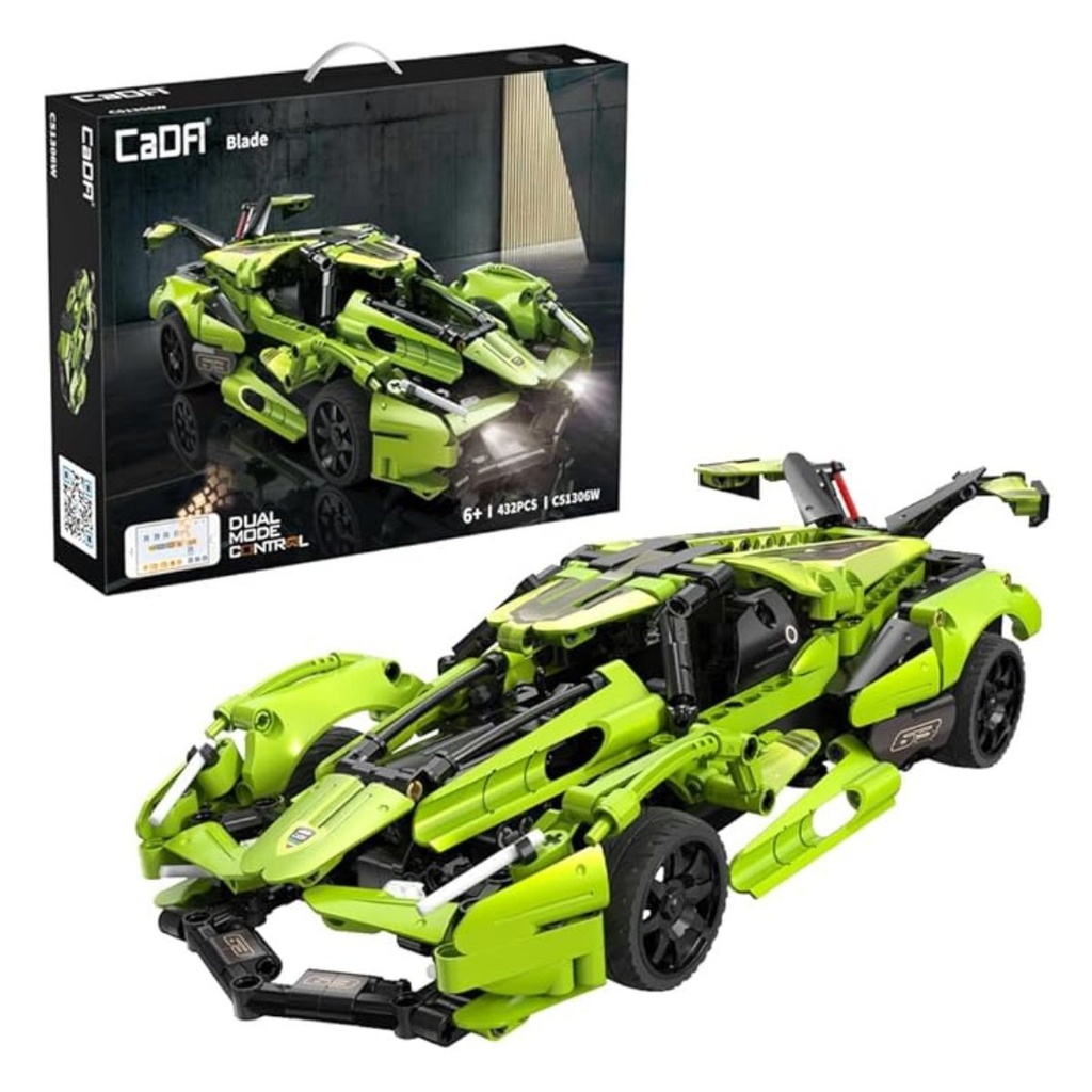 CaDA Blade Green Sports Car RC Brick 51306W