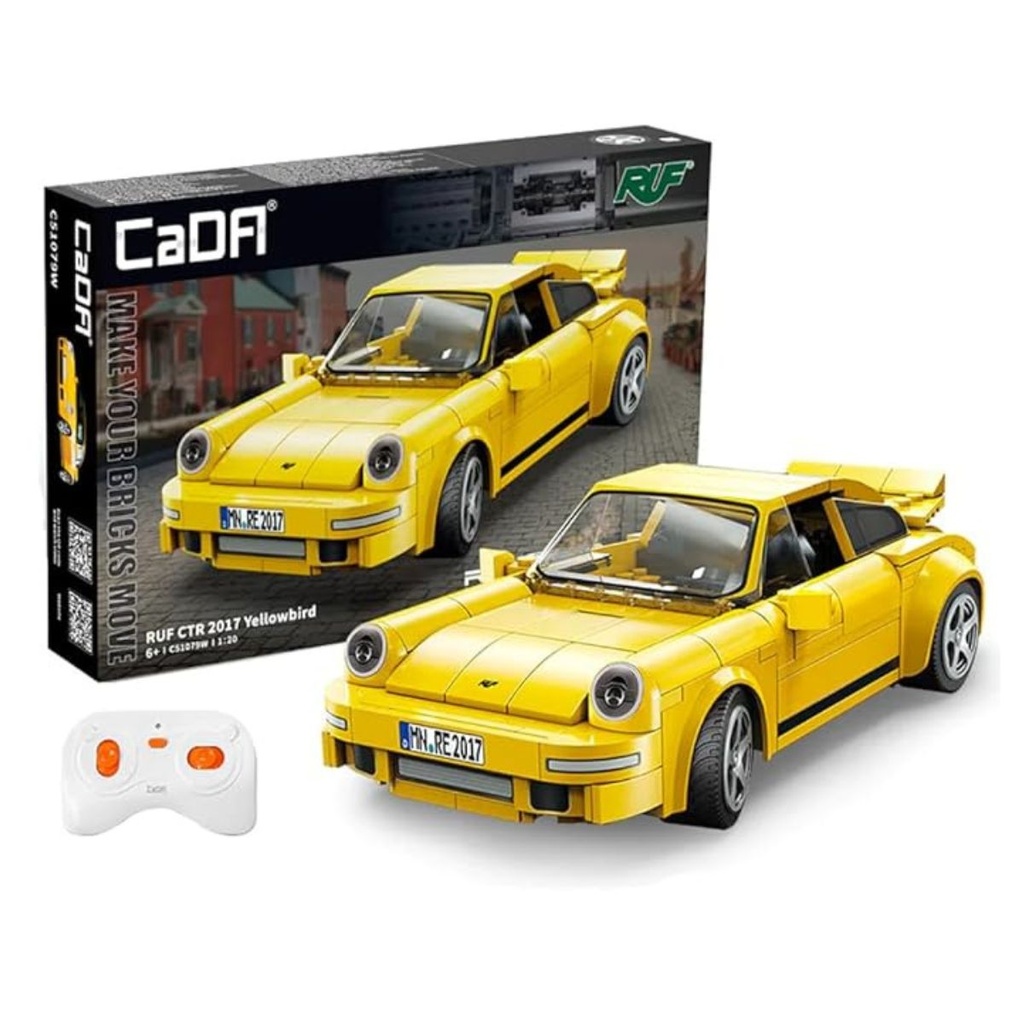 CaDA RUF CTR 2017 Yellowbird Brick Model RC Car C51079W