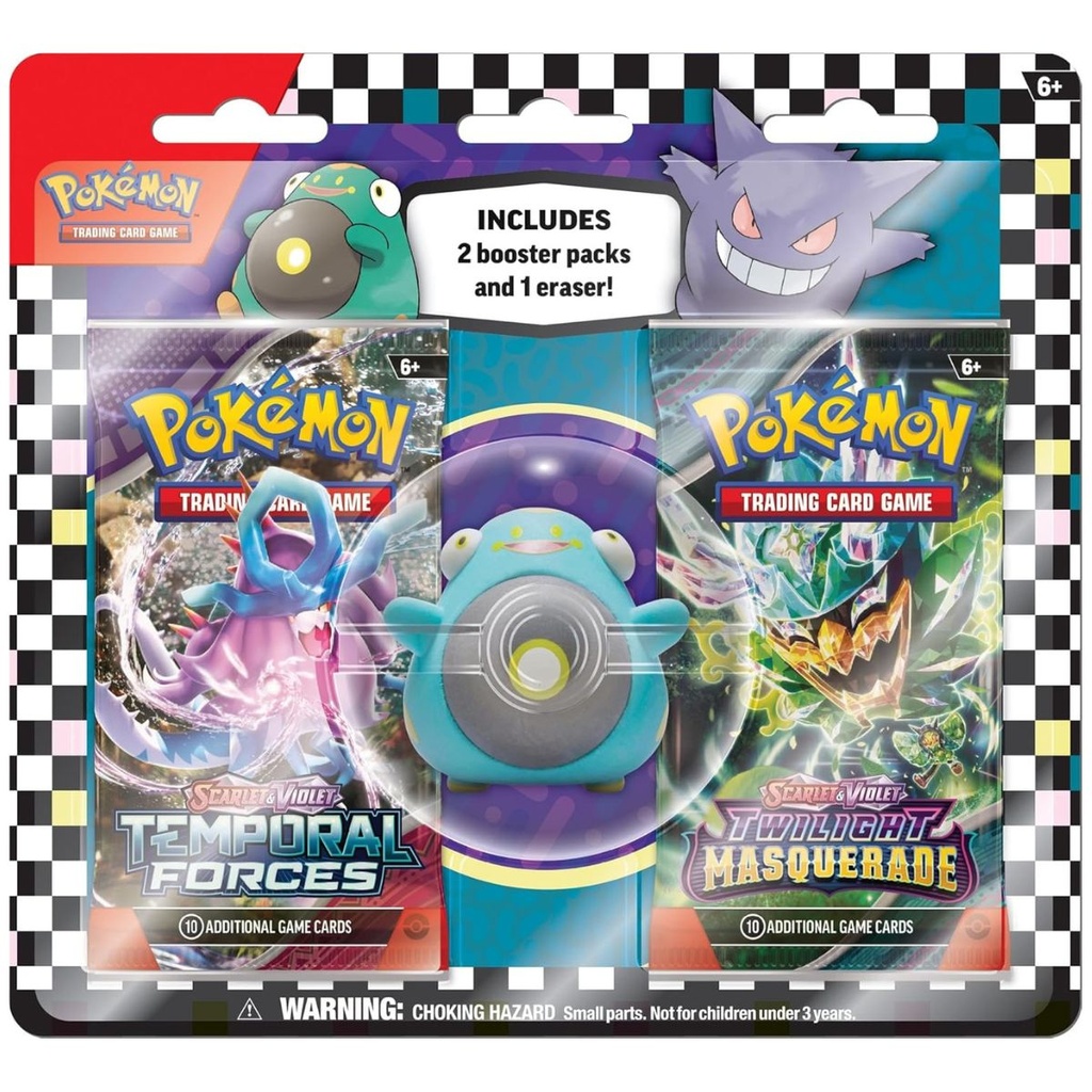 Pokemon Back To School Eraser Blister
