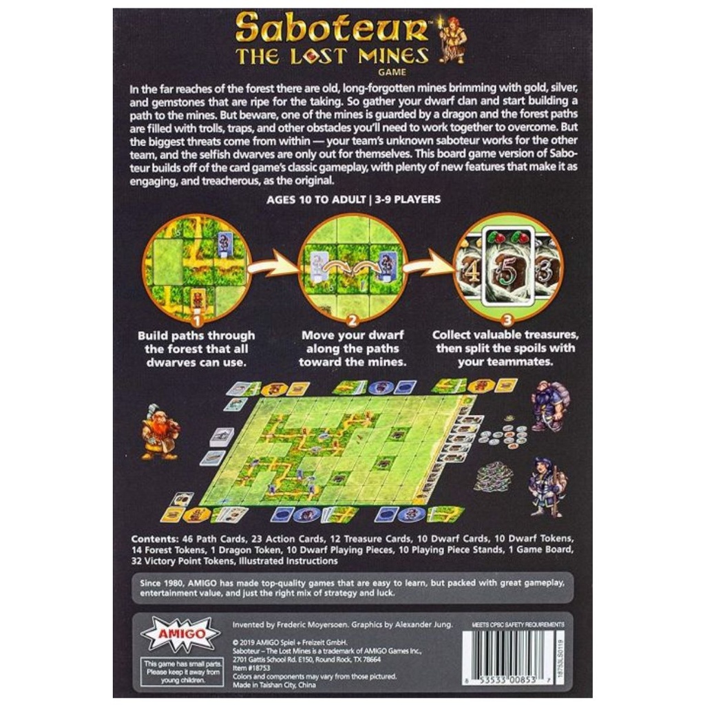 Saboteur The Lost Mines Game