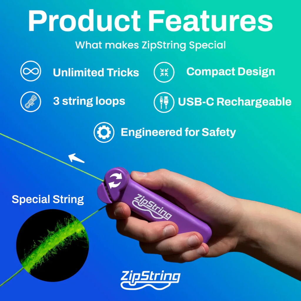 Zip String Clear Package Violet Rope Launcher
