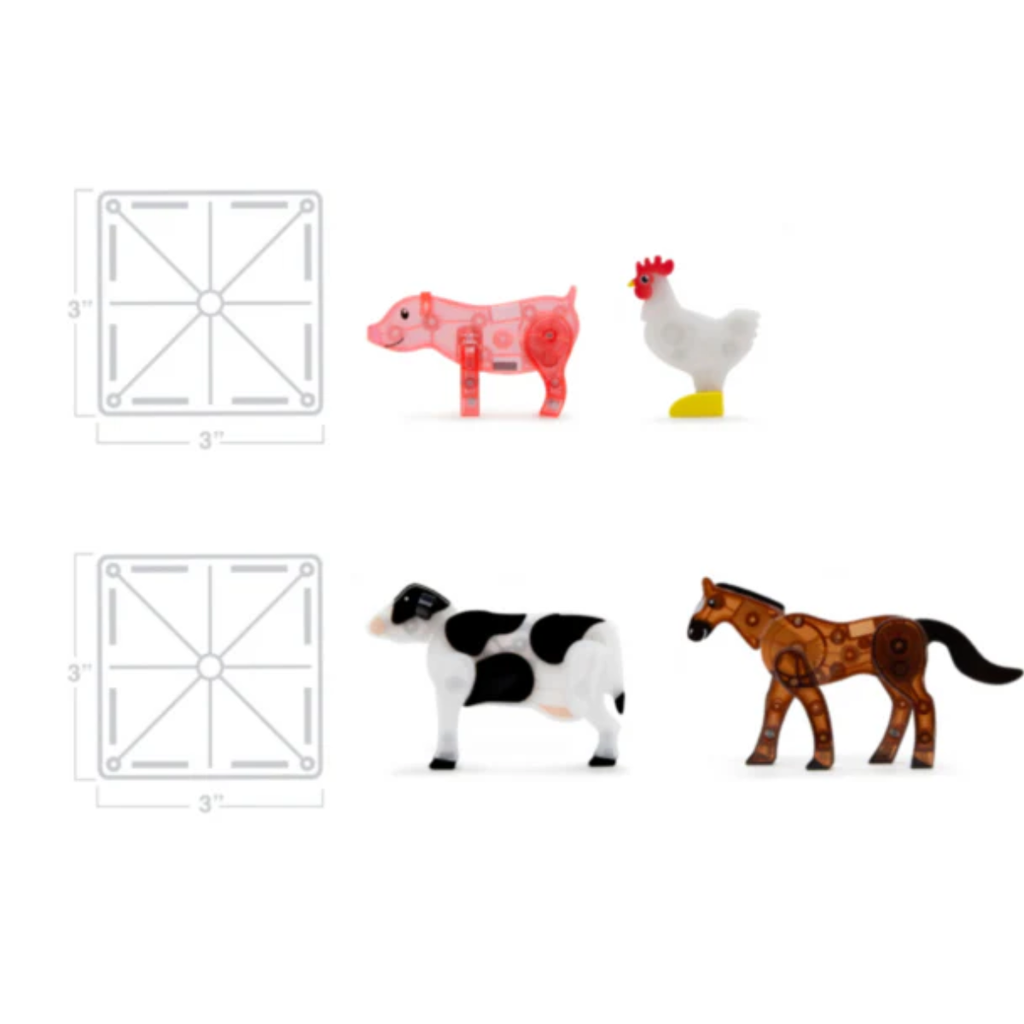 Magna Tiles Farm Animals 25 Pc Set