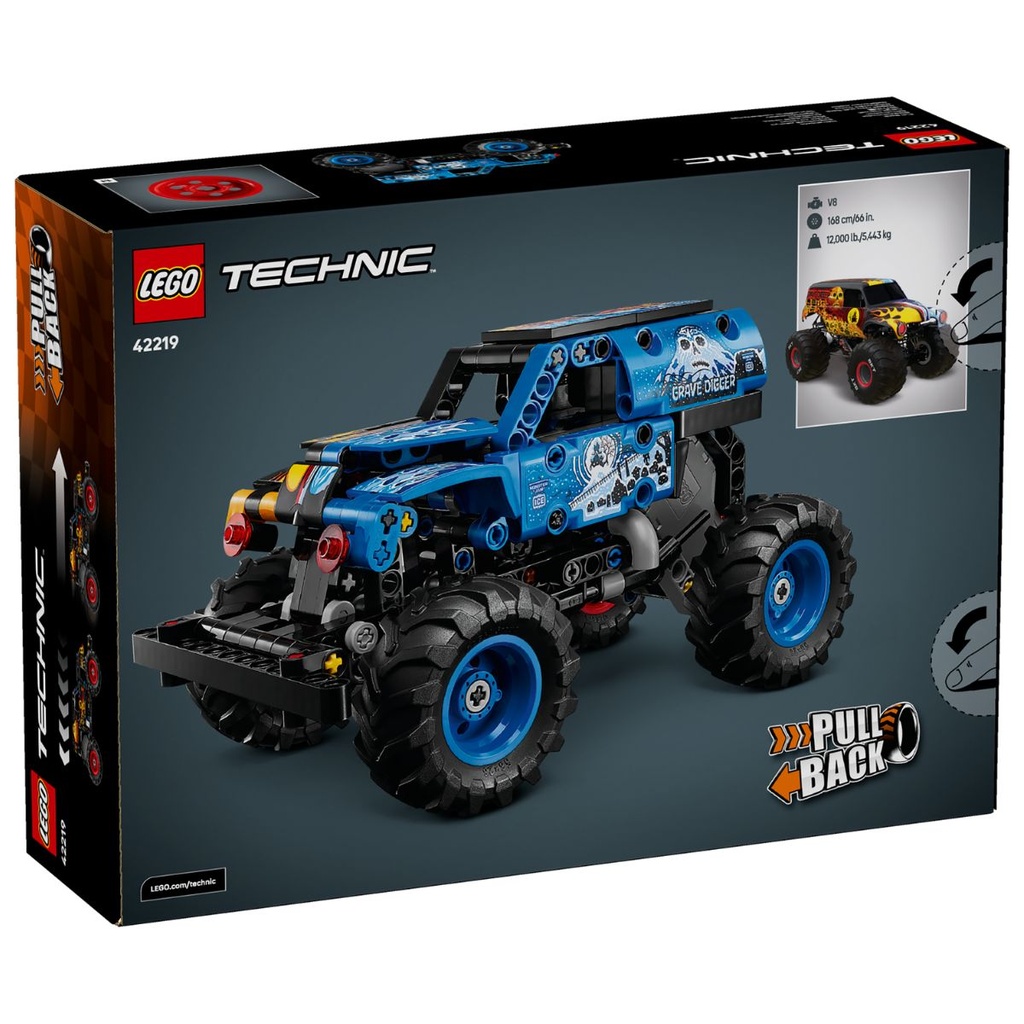 LEGO 42219 Technic Monster Jam Grave Digger Fire and Ice
