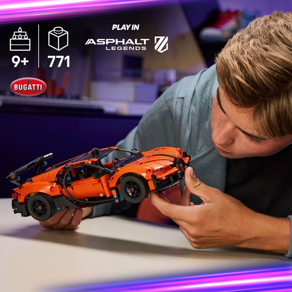 LEGO 42222 Technic Bugatti Chiron Pur Sport Hypercar