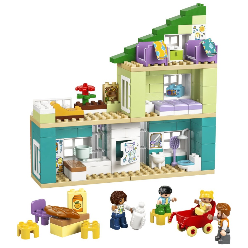LEGO 10470 DUPLO 3 in 1 Modern Family House with Figures