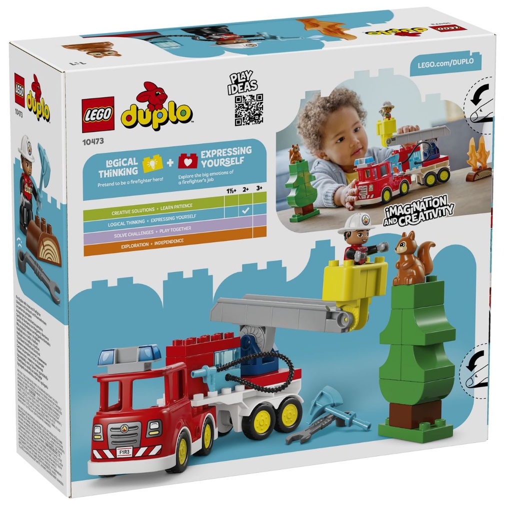 LEGO 10473 DUPLO Fire Truck with Hose and Firefighter