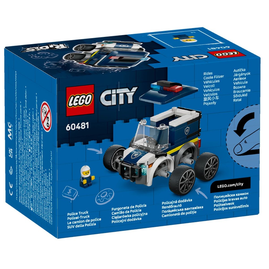 LEGO 60481 City Rides Police Truck