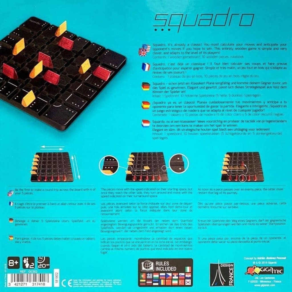 Gigamic Squadro Board Game