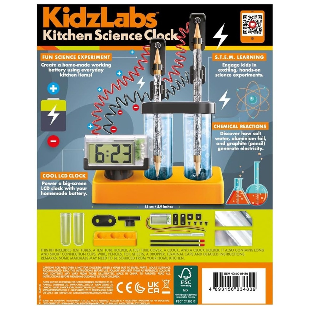 4M Kidzlabs Kitchen Science Clock