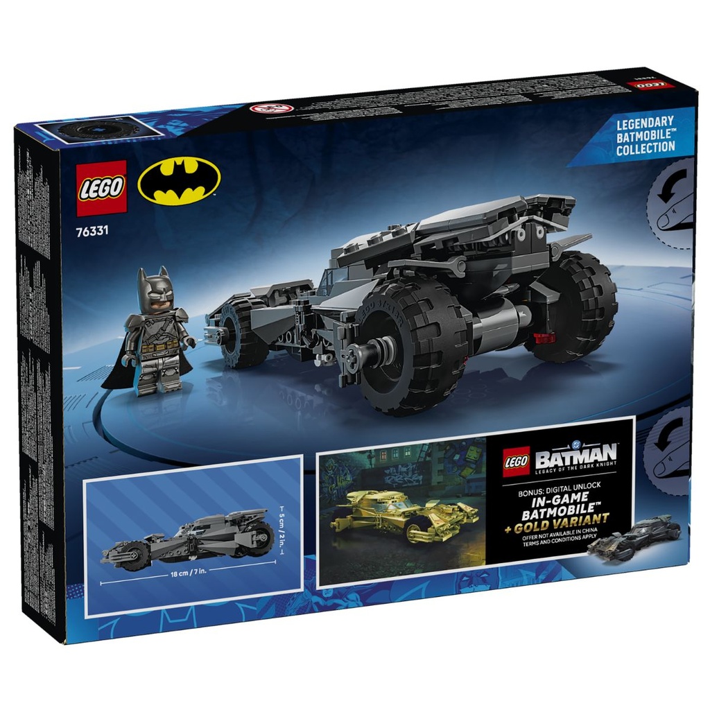 LEGO 76331 DC Batman v Superman Batmobile