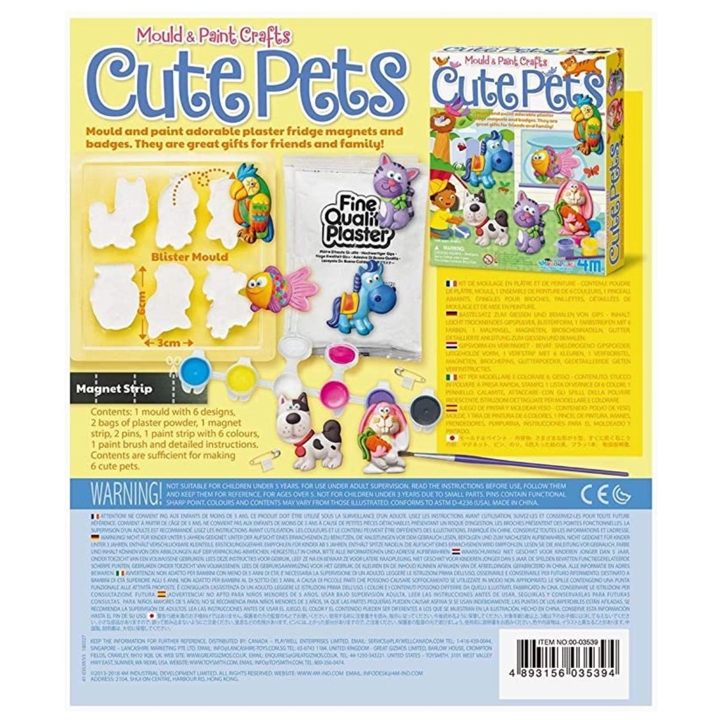 4M Mould and Paint Cute Pets