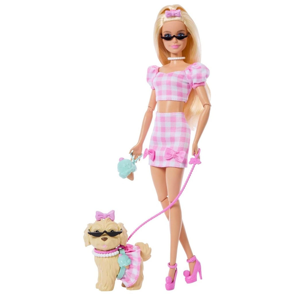Barbie Fab Dur-Ever Style Twinning Looks Barbie with Pet Dog Blonde
