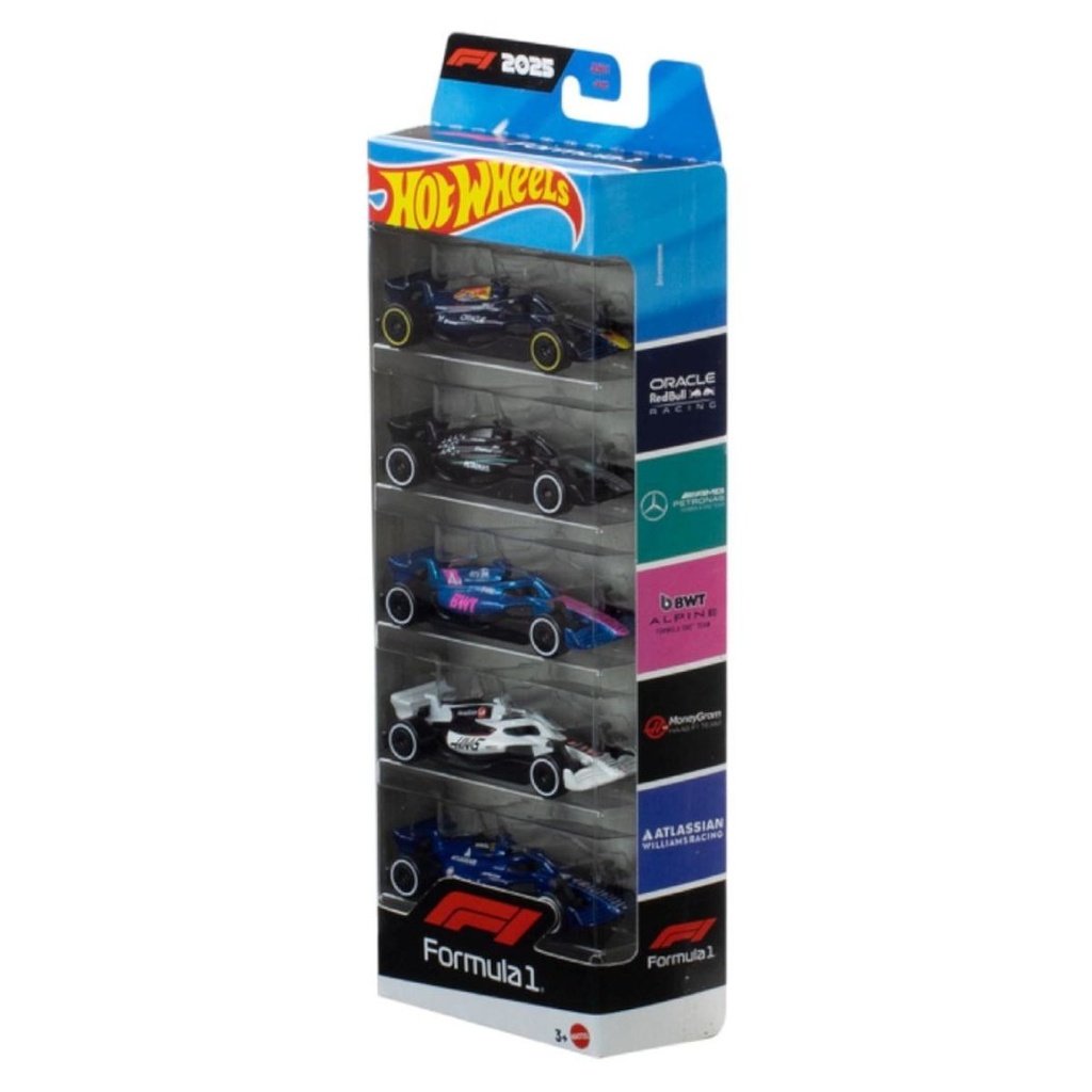 Hot Wheels Formula 1 5 Car Pack