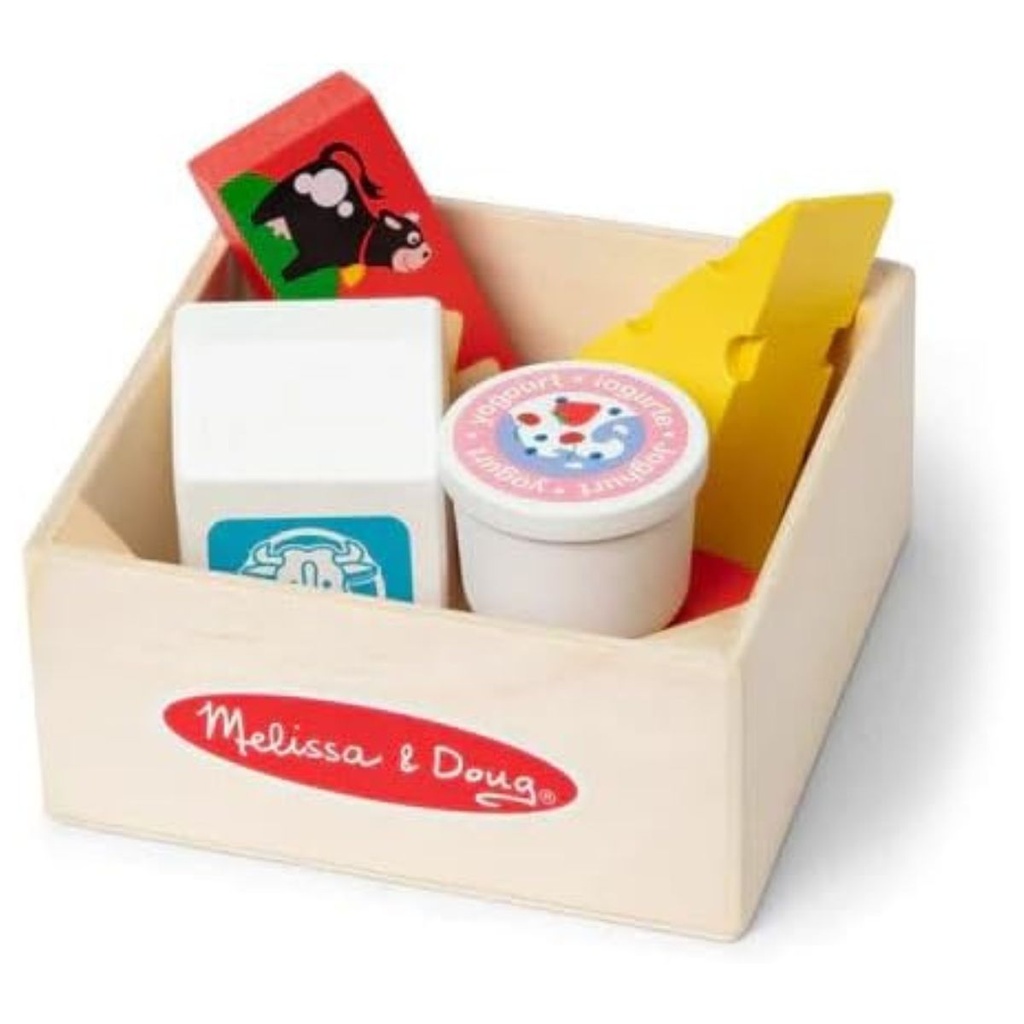 Melissa n Doug Wooden Food Group Play Set Dairy