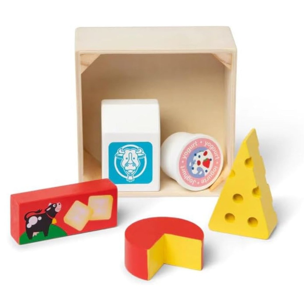 Melissa n Doug Wooden Food Group Play Set Dairy