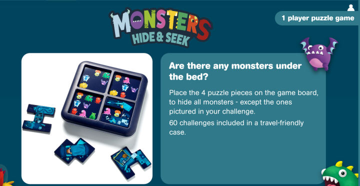 How to Play Monsters Hide & Seek - SmartGames 