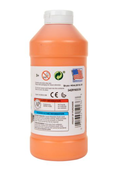 Crayola Washable Paint 16oz Orange