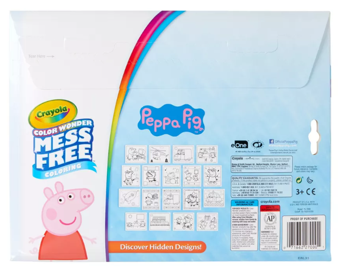 Crayola Color Wonder Mess Free  Peppa Pig Foldalope