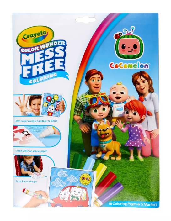 Crayola Color Wonder Mess Free  Cocomelon Foldalope