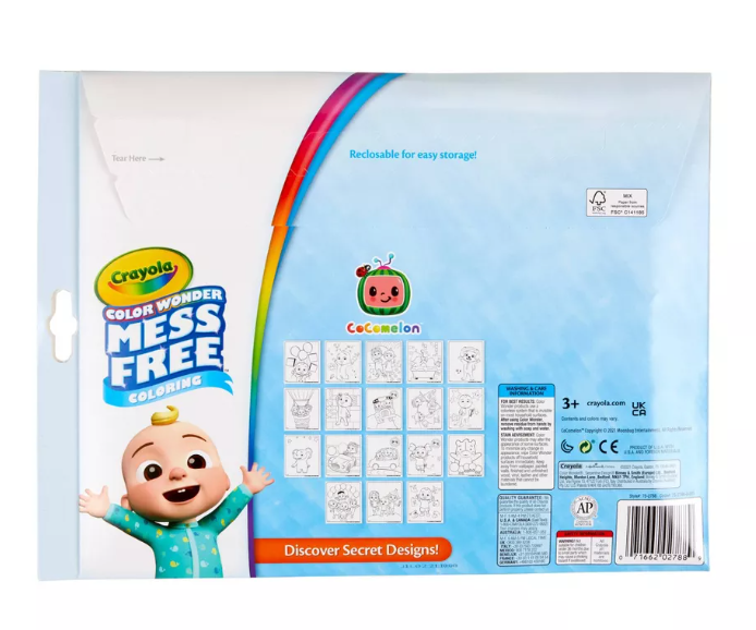Crayola Color Wonder Mess Free  Cocomelon Foldalope