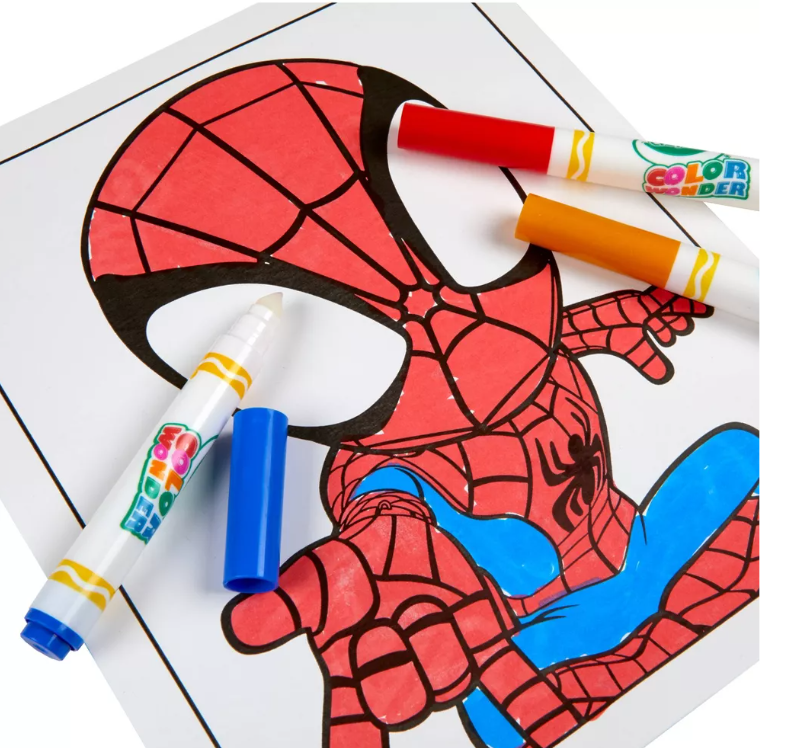Crayola Color Wonder Mess Free Spidey and His Amazing Friends Foldalope
