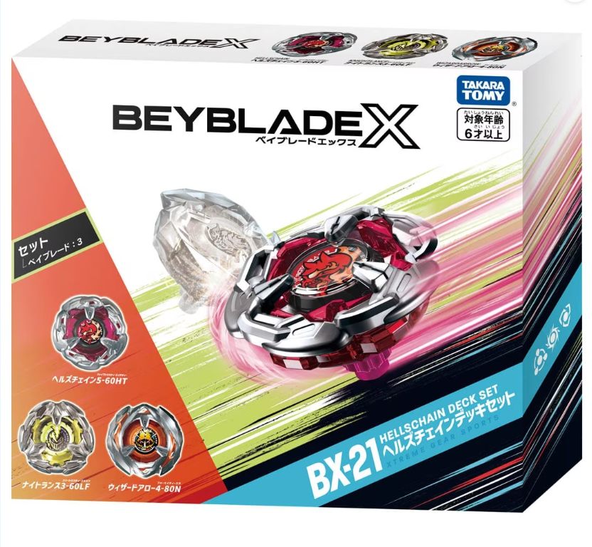 Beyblade X BX-21 Hells Chain Deck Set