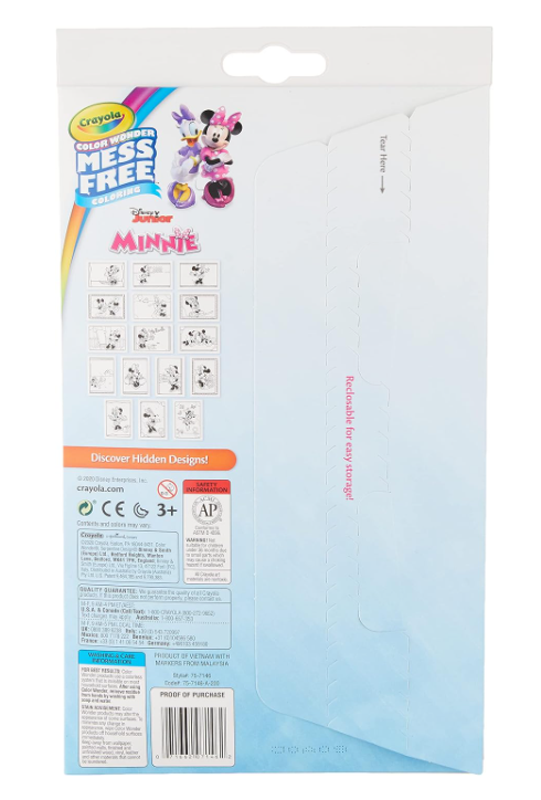 Crayola Color Wonders Mess Free Minnie Mini Pack Colouring Pad