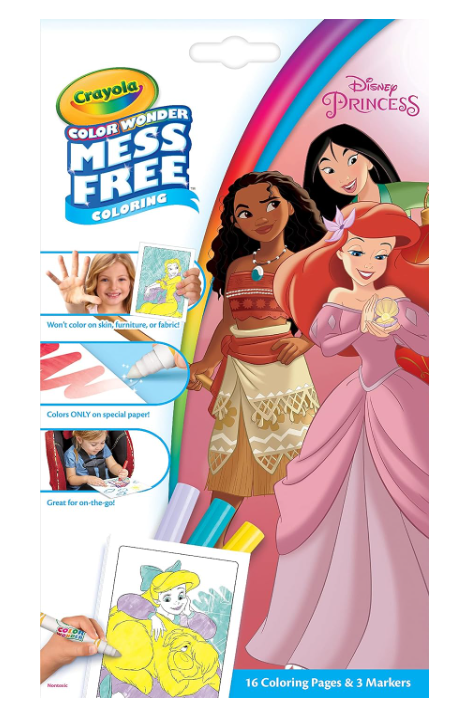 Crayola Color Wonders Mess Free Disney Princess Mini Pack Colouring Pad