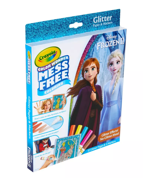 Crayola Color Wonder Glitter Coloring Kit - Disney Frozen 2