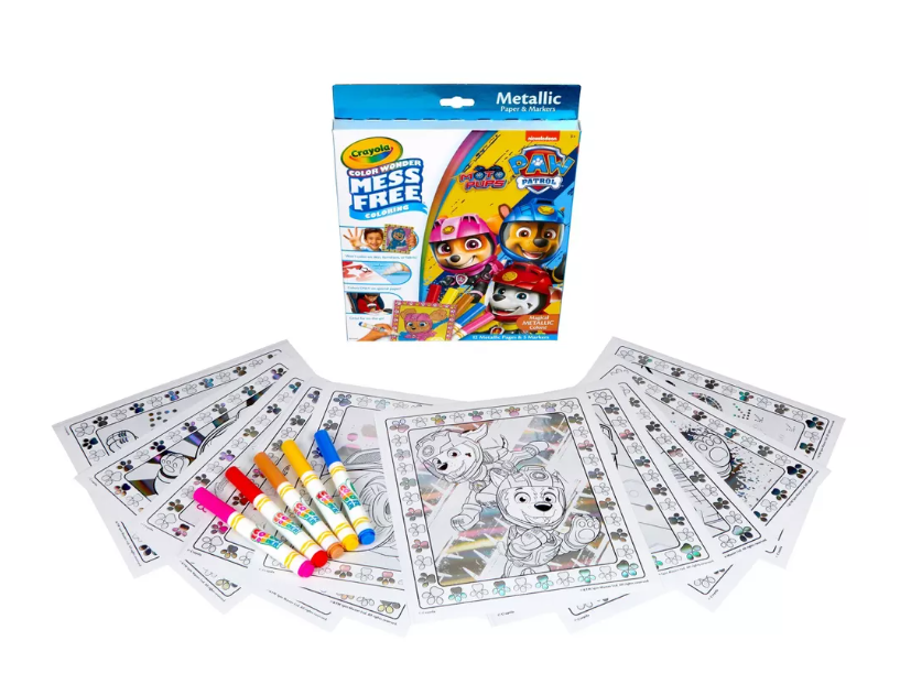 Crayola Color Wonder  Paw Patrol Metallic Coloring Kit