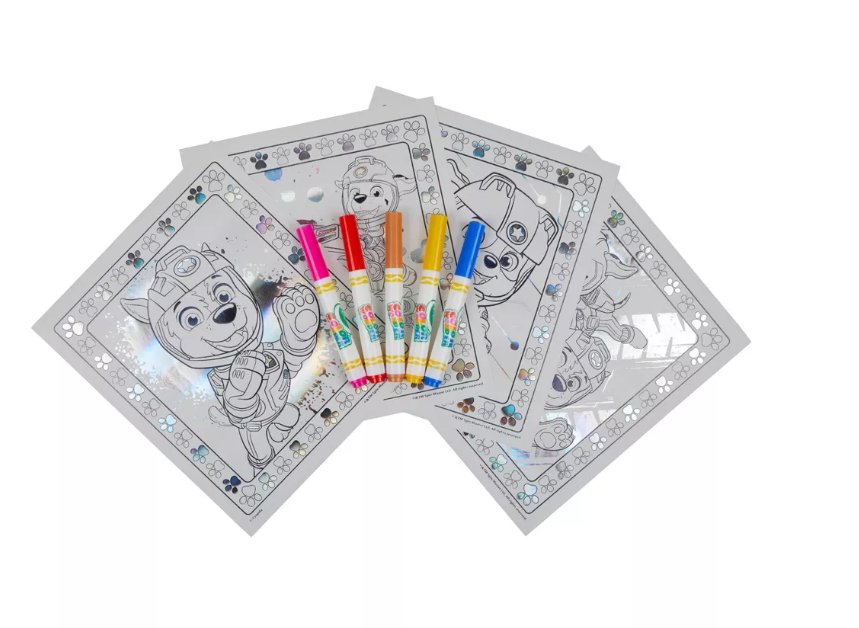 Crayola Color Wonder  Paw Patrol Metallic Coloring Kit