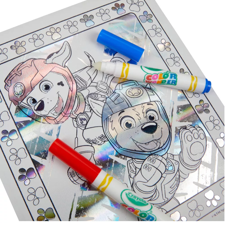 Crayola Color Wonder  Paw Patrol Metallic Coloring Kit