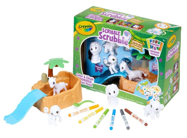 CRAYOLA SCRIBBLE SCRUBBIE SAFARI TUB SET