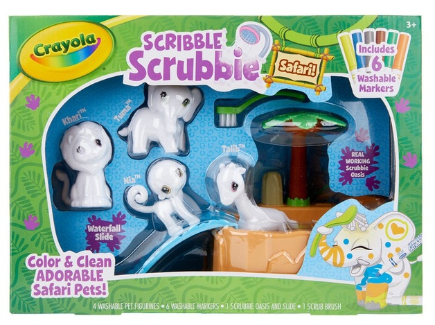 CRAYOLA SCRIBBLE SCRUBBIE SAFARI TUB SET