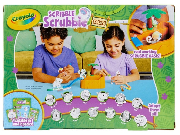 CRAYOLA SCRIBBLE SCRUBBIE SAFARI TUB SET