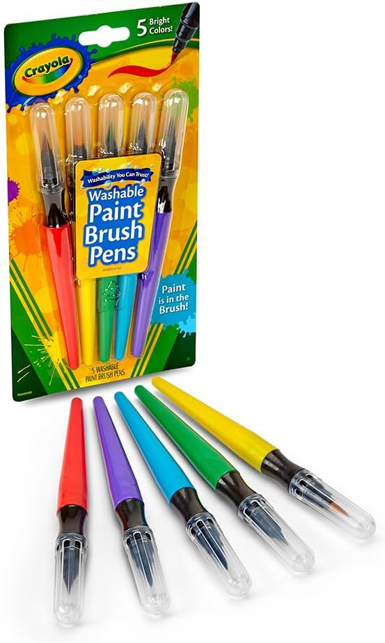 Crayola 5ct Washable Paint Brush Pens