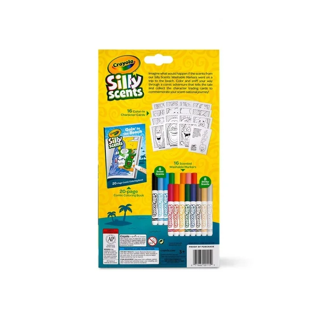 Crayola Silly Scents Marker Activity Kit Goin' to the Beach