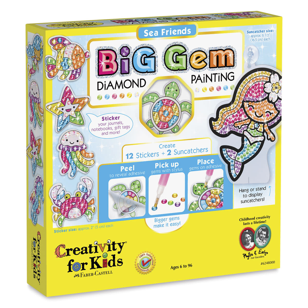 Creativity For Kids Big Gem Diamond Painting - Sea Friends